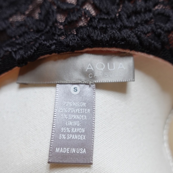 Bloomingdales Aqua Capsule V-Neck Black Lace Sleeveless Maxi … - Picture 10 of 12